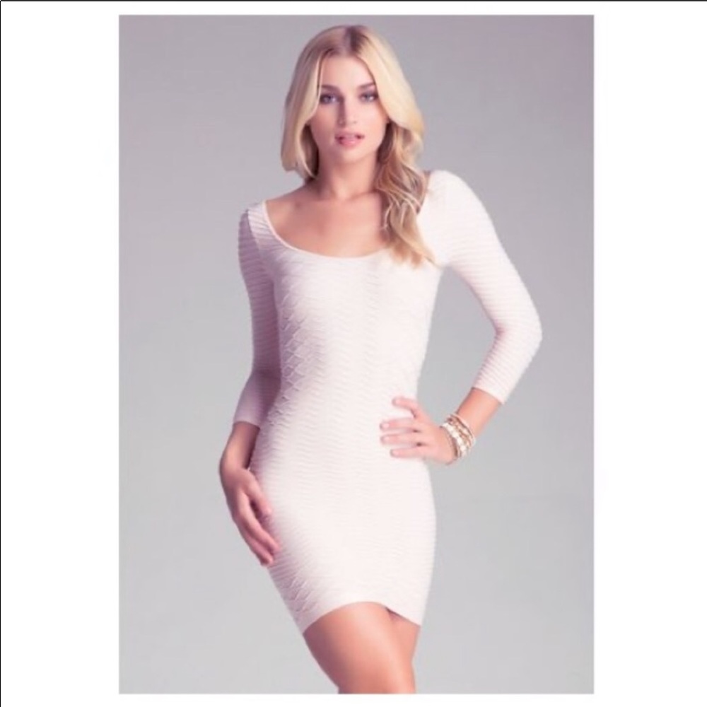 Bebe nude bodycon dress, worn twice